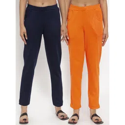 TAG 7 Women Acrylic Pack of 2 Solid Leggings-picture-33