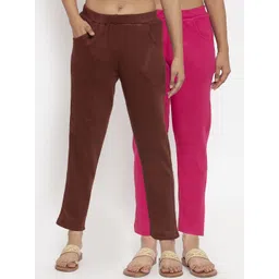 TAG 7 Women Acrylic Pack of 2 Solid Leggings-picture-15