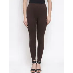TAG 7 Women Brown Solid Ankle-Length Leggings-picture-35