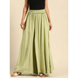 TAG 7 Women Elasticated Flared Ethnic Palazzos-picture-27