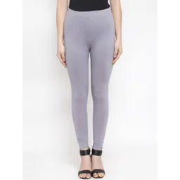 TAG 7 Women Grey Solid Ankle-Length Leggings-picture-35