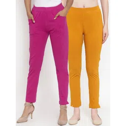 TAG 7 Women Pack Of 2 Ankle-Length Straight-Fit Leggings-picture-31