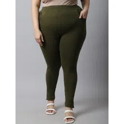 TAG 7 Women Plus Size Cotton Ankle Length Leggings-picture-15