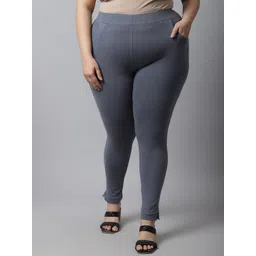 TAG 7 Women Plus Size Cotton Ankle Length Leggings-picture-35