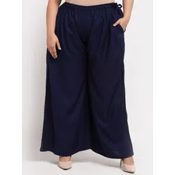 TAG 7 Women Plus Size Mid-Rise Wide Leg Palazzos-picture-37