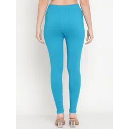 TAG 7 Women Set of 2 Blue & Grey Ankle Length Leggings image 2