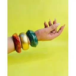 tag 7 Women Set of 3 Slip-On Broad Bangles-picture-12