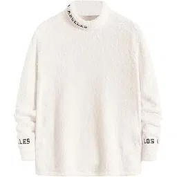 Tagas Womens Fleece Winter Sweatshirt – Cozy High Neck Pullover with “Los Angeles” Embroidery | Soft Warm Casual Wear for Men & Women(Size : S to XXL)-picture-19