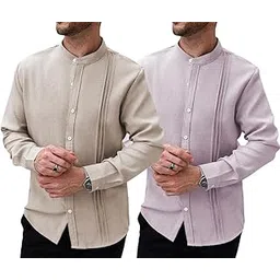 tagdo Men's Casual Shirt for Men | Linen Shirt | Full Sleeve| Summer - Regular Fit (2047)-picture-30