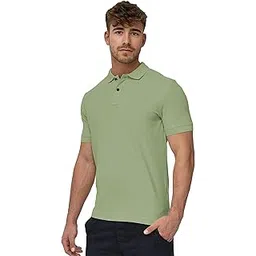 tagdo Men's Solid Half Sleeve Slim Fit Polo T-Shirt (5165)-picture-13