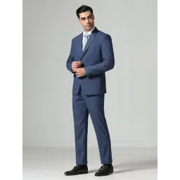 Tahvo Blue Regular Fit Two Piece Suit-picture-31