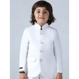 TAHVO Boys Comfort-Fit Bandhgala Party Blazer-picture-37