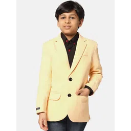 TAHVO Boys Single-Breasted Notched Lapel Slim Fit Blazers-picture-17