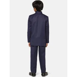TAHVO Boys Single Breasted Slim-Fit Bandhgala Blazer image 5