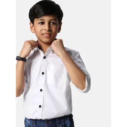 TAHVO Boys Slim Fit Opaque Casual Shirt-picture-48