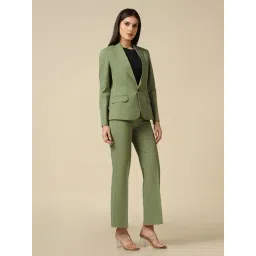 TAHVO Green Polyviscose Solid Full Sleeves Co-Ord Set-picture-42