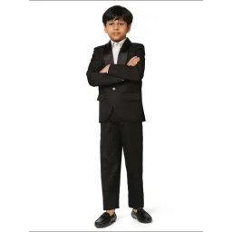 TAHVO Kids Black & White Slim Fit Full Sleeves Shirt Set-picture-48