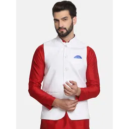 TAHVO Mandarin Mollar Satin Nehru Jackets-picture-16