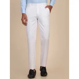 TAHVO Men Relaxed Straight Leg Mid-Rise Formal Trousers-picture-31