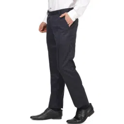 TAHVO Navy Blue  Slim Fit Trousers image 3