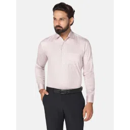 TAHVO Pink Slim Fit Printed Shirt-picture-23