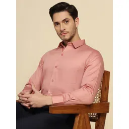 TAHVO Smart Slim Fit Spread Collar Formal Shirt-picture-34