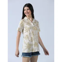 TAHVO White Tropical Cotton Shirt image 3