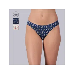 Tailor and Circus Womens Pack of 2 Low Rise Mid Coverage Micro Modal Fabric Bikinis-picture-12