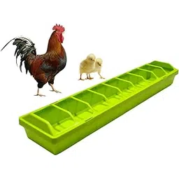 taiyo pluss discovery TAIYO PLUSS DISCOVERY® Chicken Food Feeder, Size: (51X10X6 CM) (LXWXH), Poultry Trough Food Feeding Tray with Holes,Suitable for Hen, Chick (Color May Vary)-picture-32
