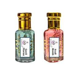 Taj Fragrances Set Of 2 Gucii Flora & Fruit Bomb Natural & Alcohol Free Attar- 12 ml Each-picture-34