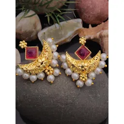 Tajoni Gold-Plated Alloy Studs-image-18