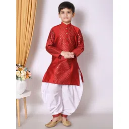 TAKE STYLE Boys Embroidered Regular Sequinned Kurta with Patiala-picture-20
