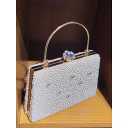 takshenterprise Party, Formal White, Beige Clutch-picture-23