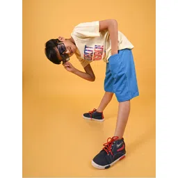 TALES & STORIES Boys Blue Cotton Shorts-picture-36