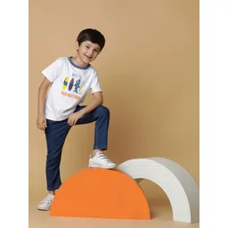 TALES & STORIES Boys Blue Slim Fit Stretchable Jeans-picture-32
