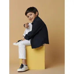 TALES & STORIES Boys Navy Blue Casual Shirt-picture-18