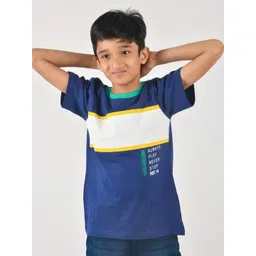 TALES & STORIES Boys Navy Blue Extended Sleeves T-shirt-picture-35
