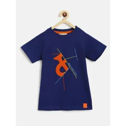 TALES & STORIES Boys Navy Blue Printed  T-shirt-picture-31