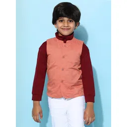 TALES & STORIES Boys Woven Design Regular Fit Waistcoat-picture-35
