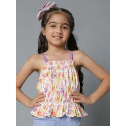 TALES & STORIES Floral Print Peplum Top-picture-44