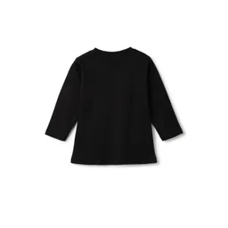TALES & STORIES Girls Black Round Neck Full Sleeve Cotton T-shirt image 2