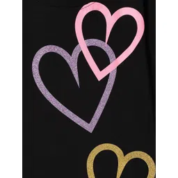 TALES & STORIES Girls Black Round Neck Full Sleeve Cotton T-shirt image 3