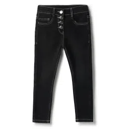 Tales & Stories Girls Black Skinny Fit Jeans-picture-22