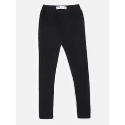 TALES & STORIES Girls Black Slim Fit Jeggings-picture-16