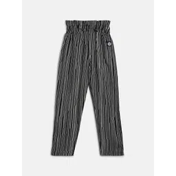 TALES & STORIES Girls Black Striped Trousers-picture-33