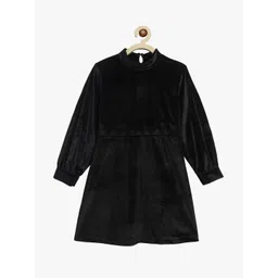 TALES & STORIES Girls Cuffed Sleeve Fit & Flare Dress-picture-22