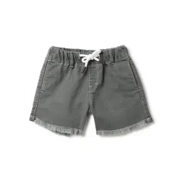 Tales & Stories Girls Grey Regular Fit Shorts-picture-20
