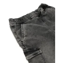 Tales & Stories Girls Grey Wide Washed Jeans image 3