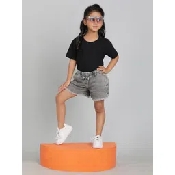 TALES & STORIES Girls Outdoor Denim Shorts-picture-38