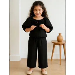 TALES & STORIES Girls Round Neck Top & Trousers Clothing Set-picture-13